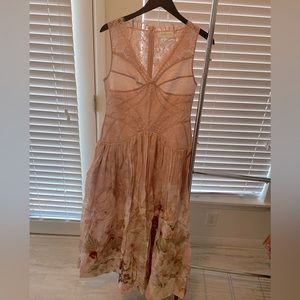 Zimmerman dancer sleeveless lace dress rose pink